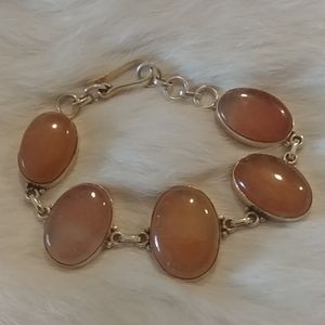 925 silver and stone bracelet